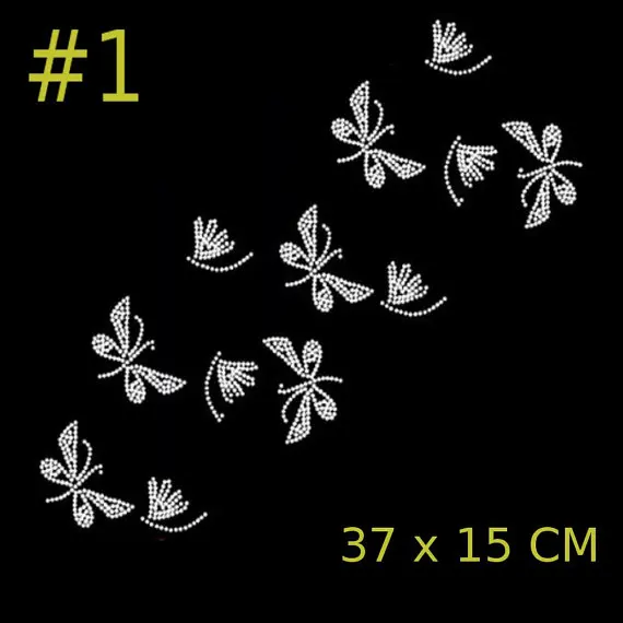 Блестящие нашивки с аппликацией 5 шт./лот крылья ангела бабочки цветы | Дом и сад