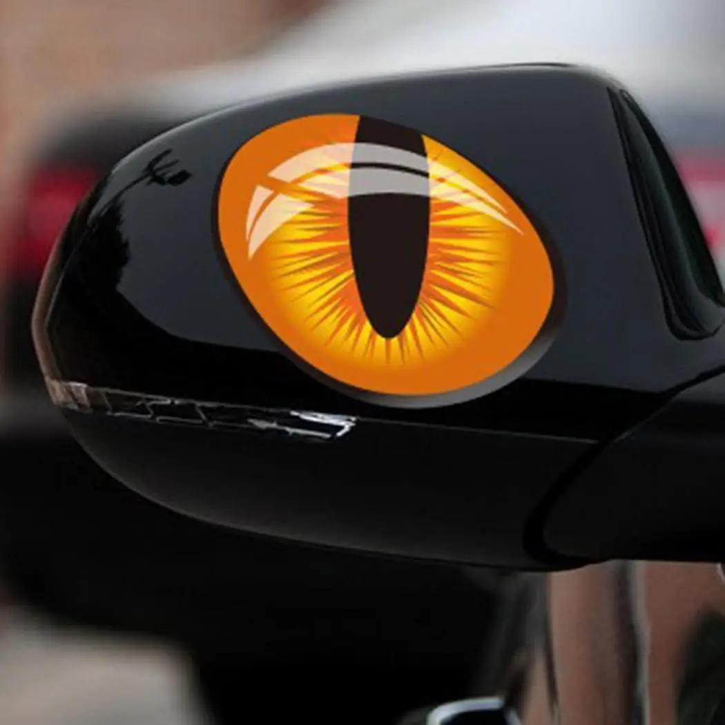 New Cartoon Simulation Cat's Eye Car Decorative Stickers Reflective Body Rearview Mirror | Автомобили и мотоциклы
