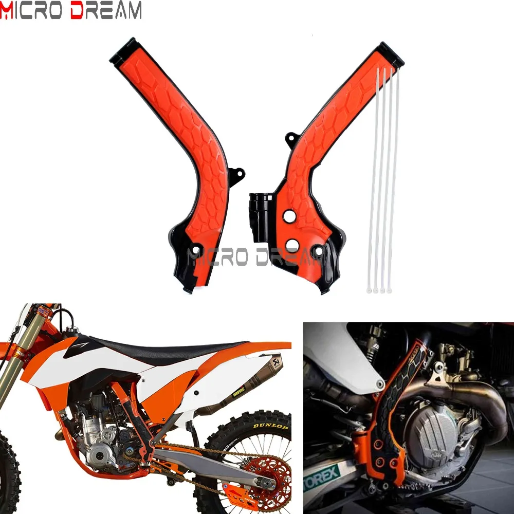 Байк мотокросс X-Захваты каркасные охранники оранжевый frameguard для KTM SX EXC/SXF/EXCF 125/250/300/350/450 Husqvarna TE/FE/FC/TC