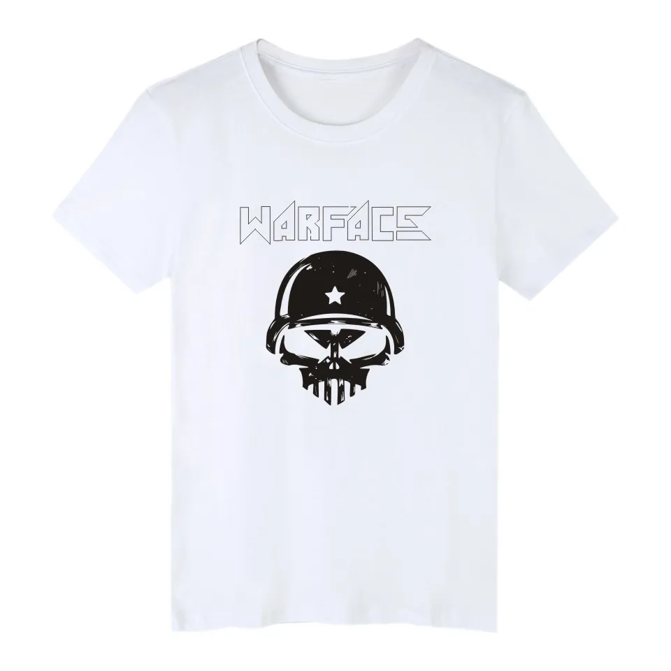 LUCKYFRIDAY Warface футболка для фитнеса мужчин 2017 camisa masculina черная с коротким рукавом
