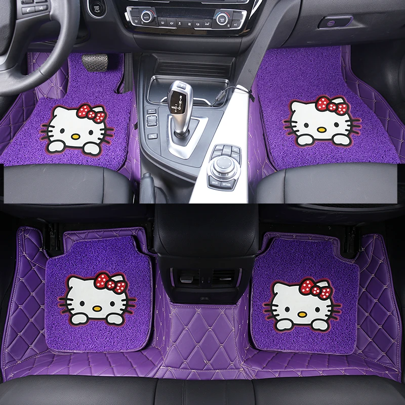 Женская мода для девочек милые Мультяшные коврики hello kitty 5d на заказ