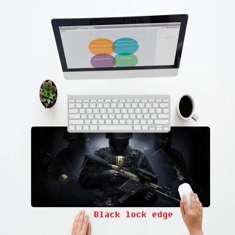 XGZ Радуга шесть коврик для мыши 90x40 большой игровой коврик для мыши плеер стол коврик клавиатура геймер Радуга шесть осада коврик для мыши пользовательский коврик
