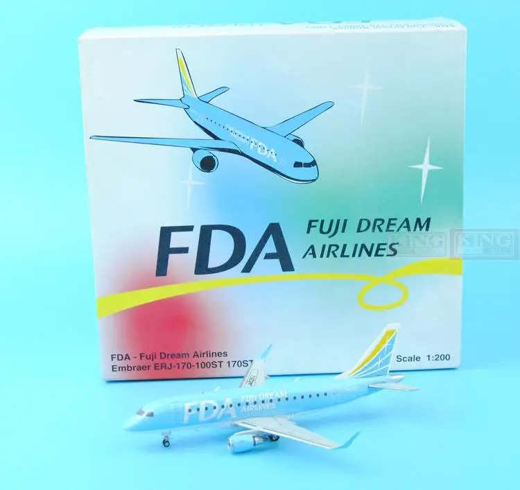 XX2561 JC Fuji Wings dream Aircraft JA02FJ Blue 1:200 ERJ 170 коммерческие реактивные модели самолета