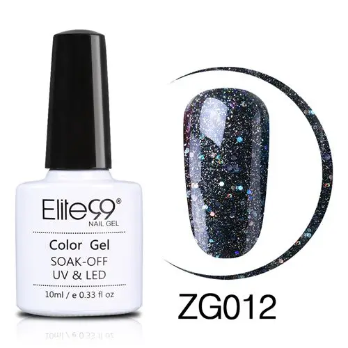 ZG012 Elite99 10 мл жемчужный Блестящий Гель-лак для ногтей впитывающийся лак для ногтей требуется база Светодиодная лампа верхнее покрытие Полупостоянный гель лак - Цвет: ZG012