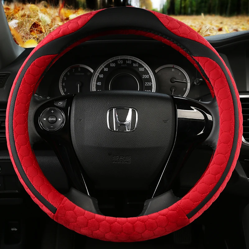 

Car Steering Wheel Cover PU Leather for HONDA CIVIC 2004 2006 2007 2008 2009 2012 2013 2014 Auto Accessories