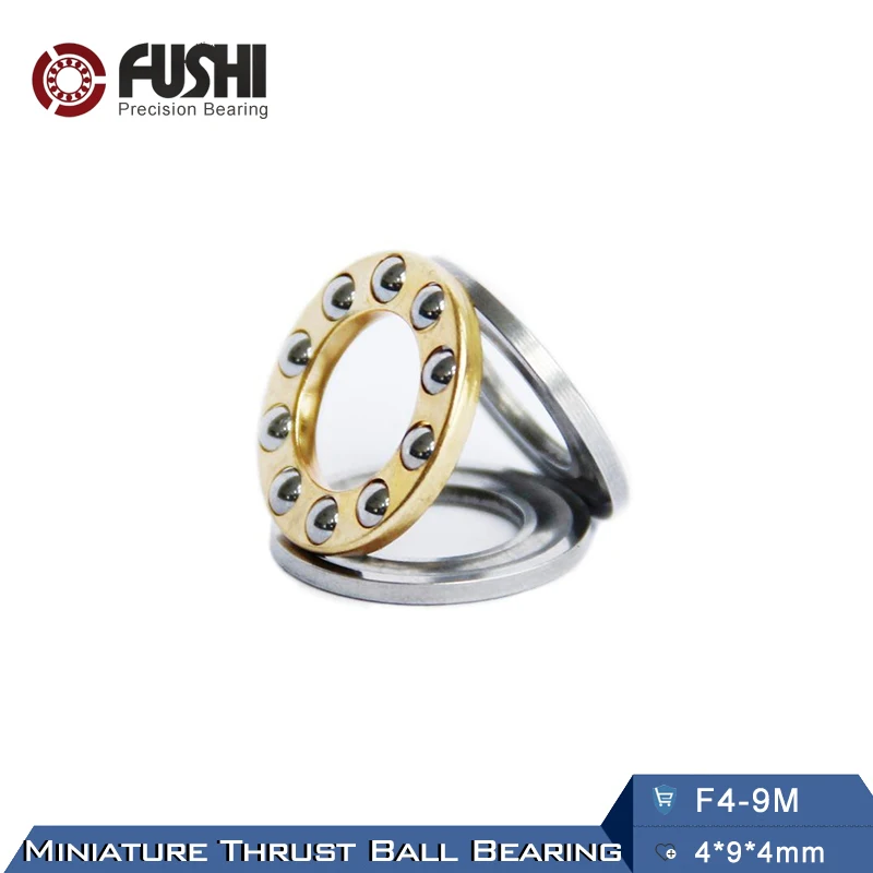 F4-9M подшипник 4*9*4 мм(10 шт.) ABEC-1 миниатюрный F4 9 м упорный осевой F4 9 м шарикоподшипники с рифленой направляющей