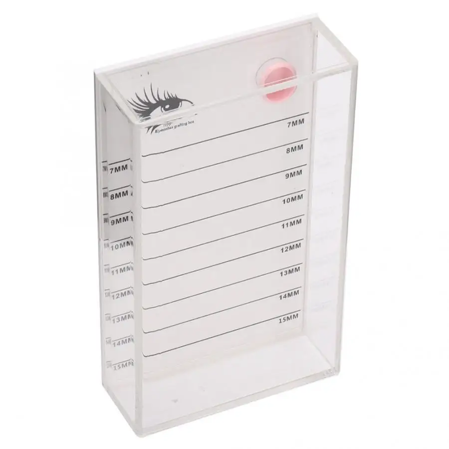 Прозрачная коробка для наращивания ресниц поддон клея накладных контейнер