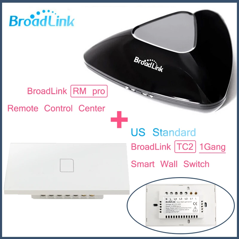 Broadlink RM PRO + 1 банда TC2 стандарт США Интеллектуальный wifi IR RF управление ВКЛ/ВЫКЛ