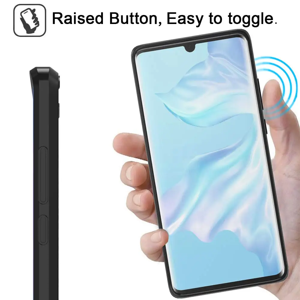 Ударопрочный 360 градусов прозрачный защитный чехол для Huawei P30 Pro p30 Чехол Мягкий