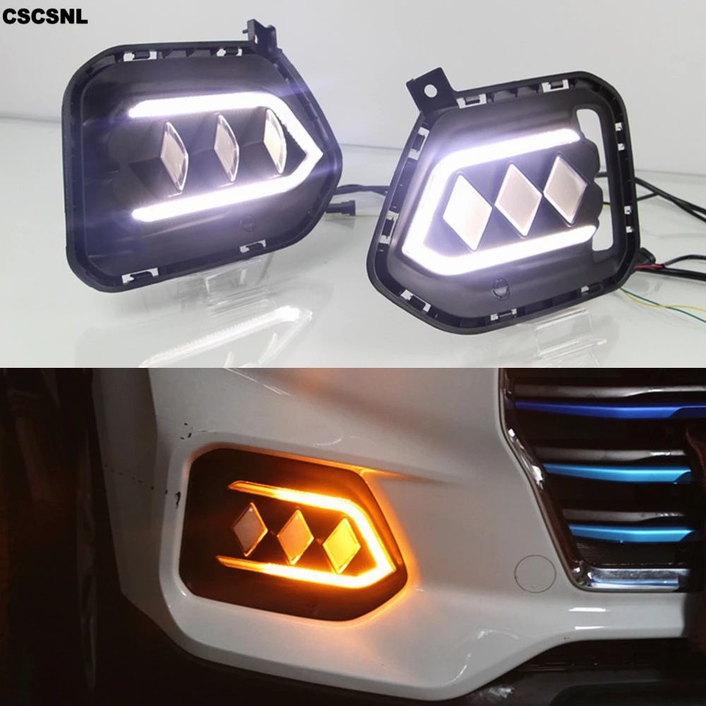 CSCSNL 1 пара светодиодов для Hyundai IX35 2018 2019 дневные ходовые огни дневсветильник s 12 в