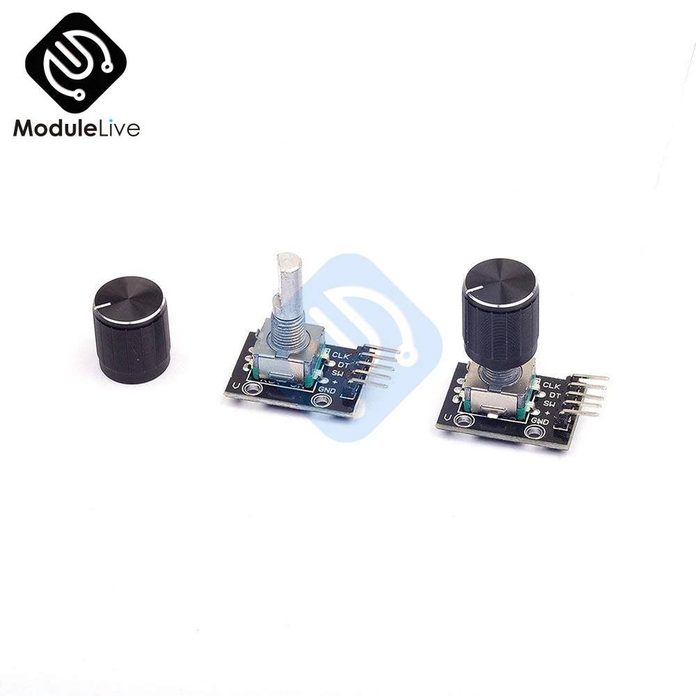 1 шт. KY-040 360 градусов Поворотный модуль кодировщика для Arduino доска кирпич переключатель с штырьком с половинным валом отверстие крышки ручки