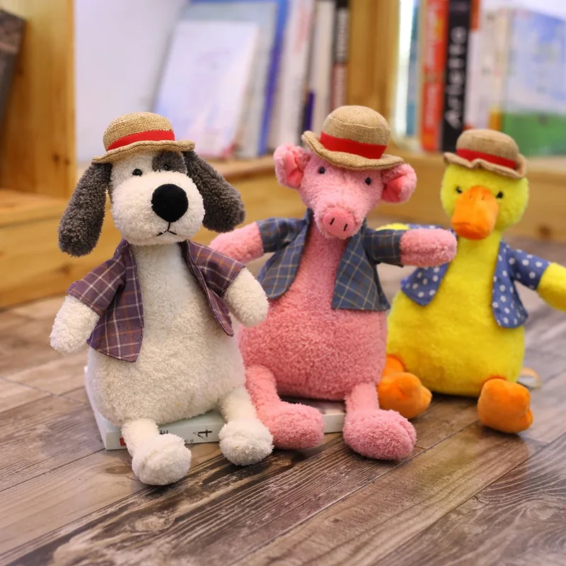 Cute Duck Penguin Elephant Doll Baby Soft Plush Toys For Children Pig Sleeping Mate Stuffed Plush Animal Baby Toys For Infants
