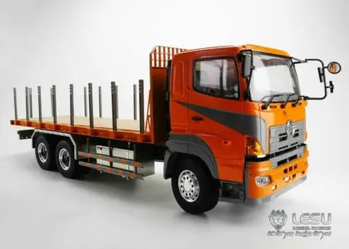 1/14 RC LESU модель HN 6*4 Бортовой Грузовой автомобиль Прицеп тягач радио ESC Мотор THZH0200