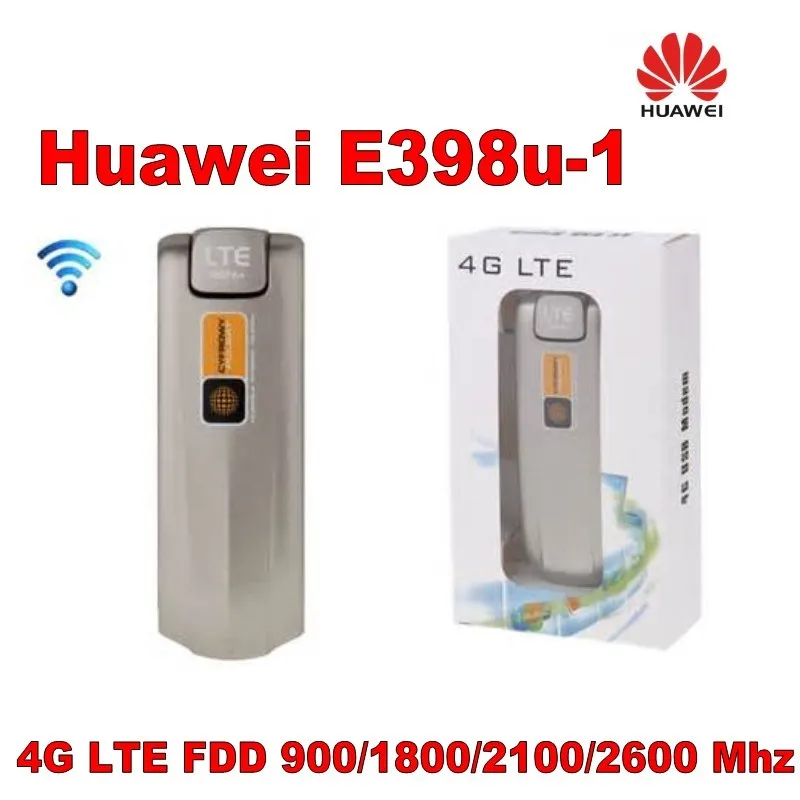 New Huawei E398 4G LTE Speed Surf Stick Modem Dongle 100Mbps e398u-1 unlocked plus 2pcs antenna