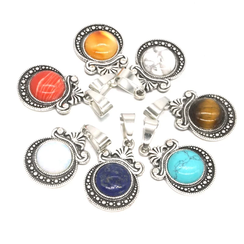 Винтажные подвески в виде короны из натурального камня 12 мм 20 цветов | Украшения и