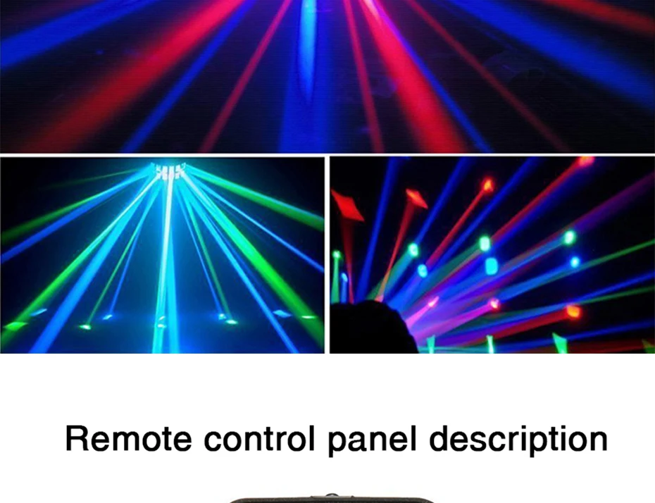 18 Вт светодиодный лазерный диско-светильник DMX 512 DJ RGB вечерние лампы звук активированный диско-лампа движущаяся голова проектор стробоскоп Рождественский сценический светильник