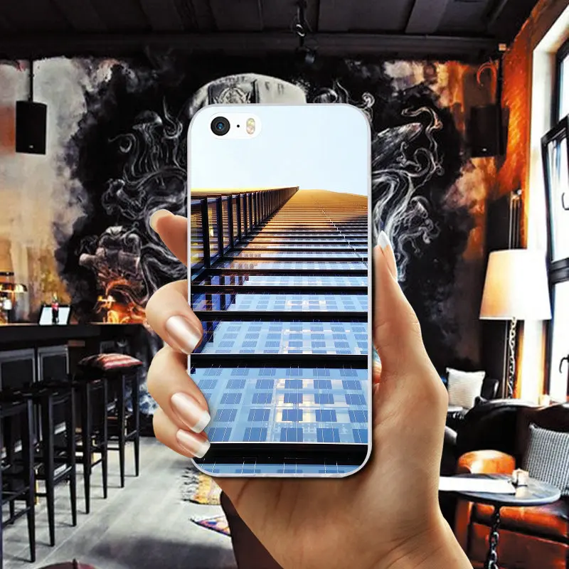 Building Architecture Soft TPU Mobile Phone Cases Cover for iPhone X XR XS Max 7 6 6s 8 Plus 4 4S 5 5S SE 5C Coque Funda Bags |