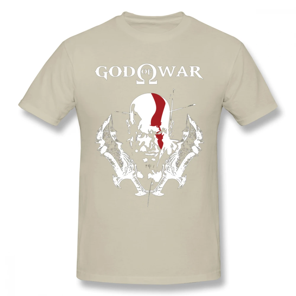 Хаки Винтажный дизайн KRATOS GOD OF WAR Футболка мужская BONADIAO S-6XL плюс размер футболка хлопок Новое поступление футболка - Цвет: Хаки