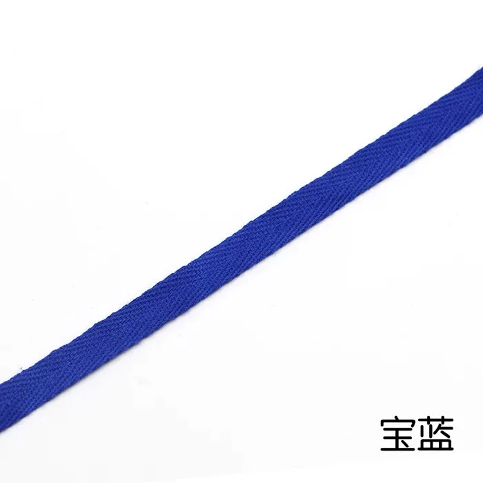 Royal blue Красочные 10 мм шеврон хлопок ленты тесьма сельдь Bonebinding ленты кружева обрезки для упаковки аксессуары DIY 5 ярдов - Цвет: Royal blue
