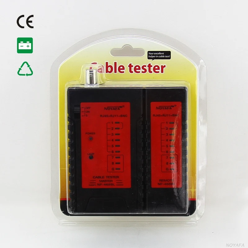 Noyafa NF468BL тестер RJ45 RJ11 Кабель BNC трекер сетевой кабель сети Ethernet |