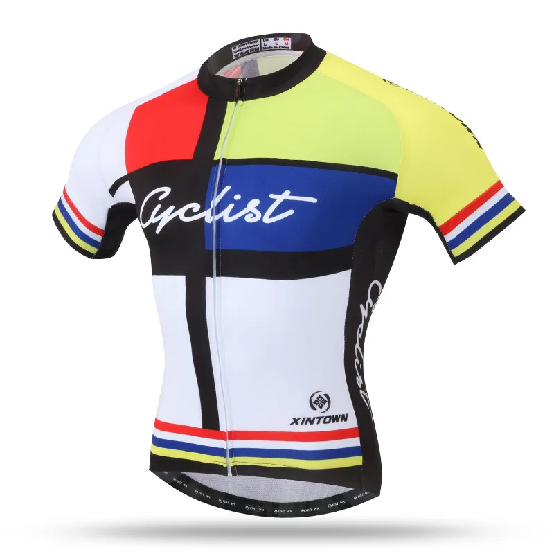 

XINTOWN Cycling Jersey 2017 Pro Team Men MTB Road Bike Jersey Short Sleeve Breathable Cozy Bicycle Jersey Cycling Clothing