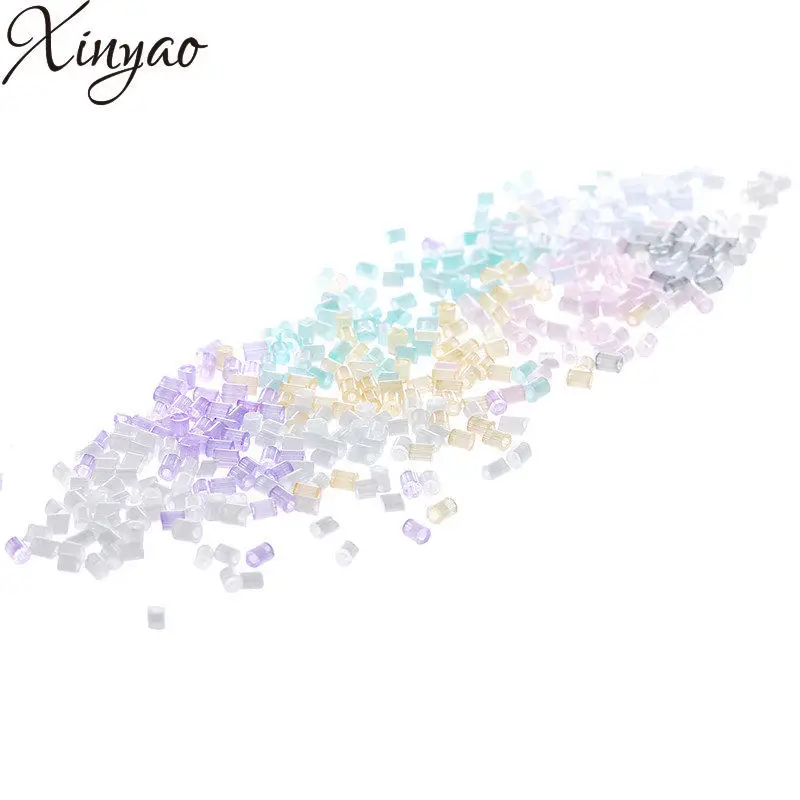 Стеклянные чешские бусины XINYAO 8 цветов 3600 шт. 1 мм прозрачные разделители для