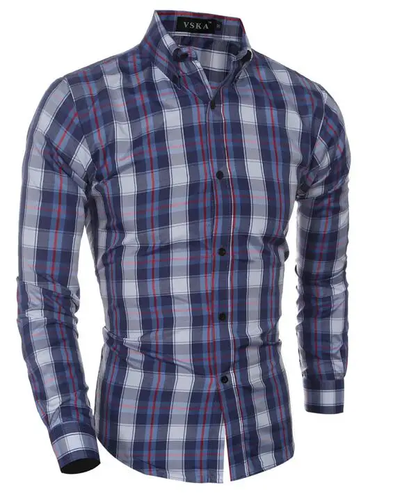 Бесплатная Доставка Новый классический плед мужские случайные длинными