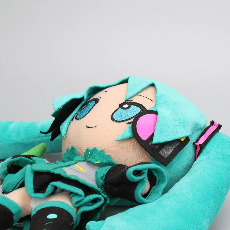 5 шт./лот Hatsune Мику Вокалоид серии японских Плюшевые игрушки Аниме куклы 24 см улыбка Хацунэ Мику