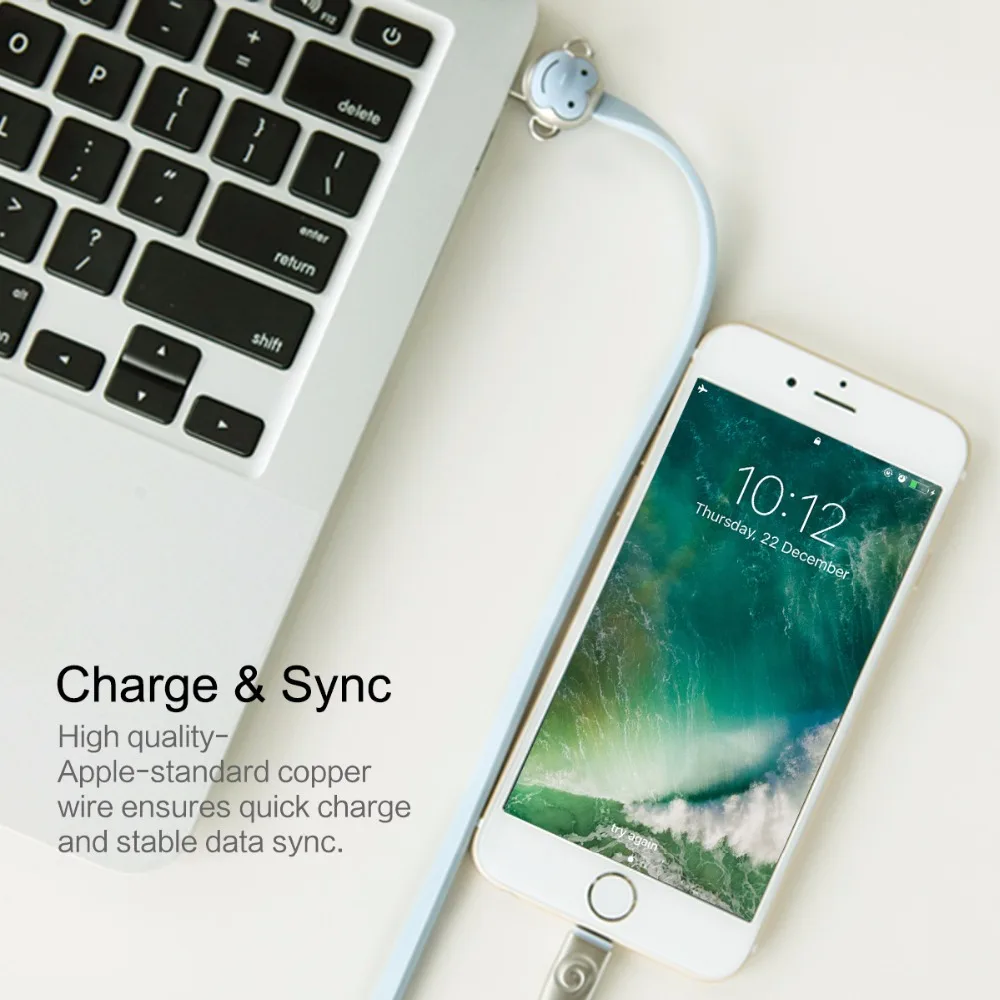 Кабель освещения для iPhone 6 ROCK 1 м Mascot USB кабель синхронизации данных X 7 8 6s Plus провод