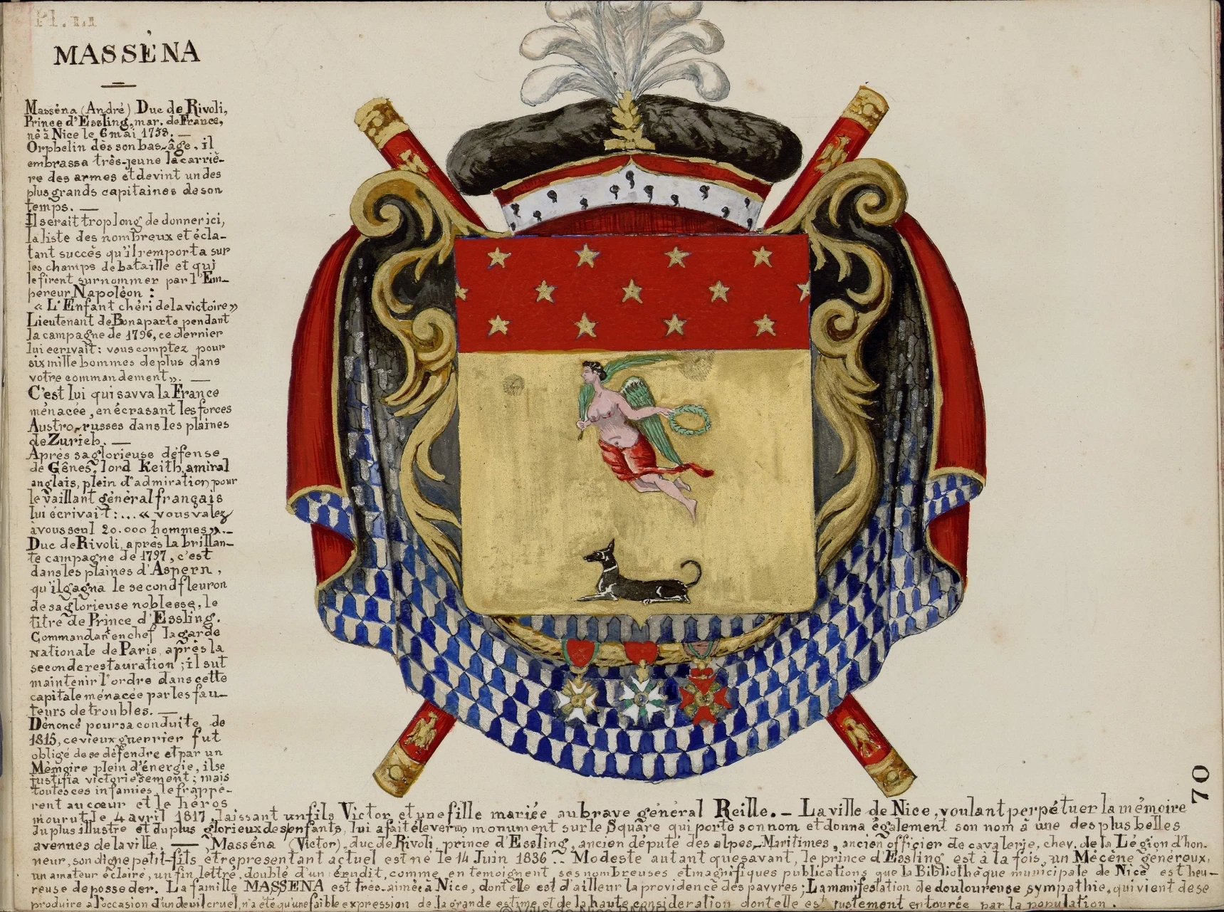 Armorial Peerage Nobiliaire Mirafiore et Fontana Fredda классические холщовые картины винтажные