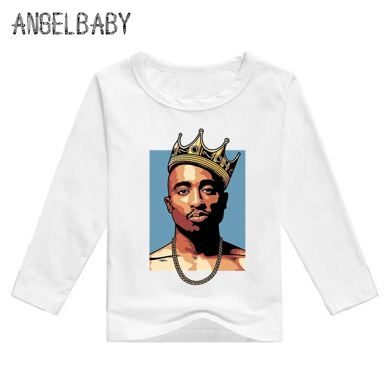 2019 комплект одежды для маленьких мальчиков и девочек Тупак 2pac в стиле хип-хоп с