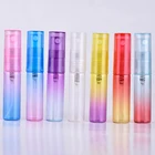 Разноцветный стеклянный флакон для духов, 30 шт.лот, 5 мл, многоразовый распылитель, дорожный распылитель