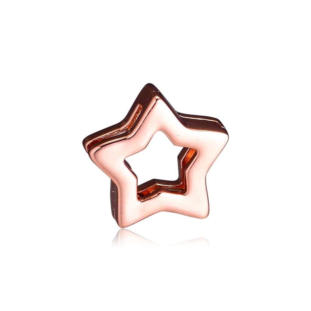 Подходят для браслетов Pandora Reflextions браслет Sleek звезда клип бусины подвески Для