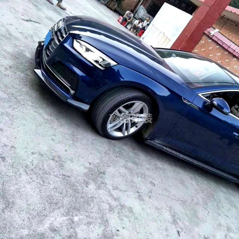 Передний бампер диффузор защитные бамперы для Audi A5- ABS Материал Черный Автомобильный Стайлинг автомобильный бампер для губ Диффузор украшение