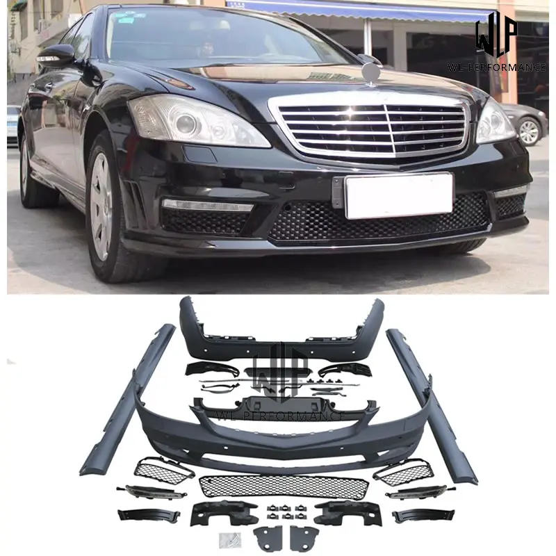 W221 S350 S65 S63 комплект кузова автомобиля ПП неокрашенные передние задние бамперы