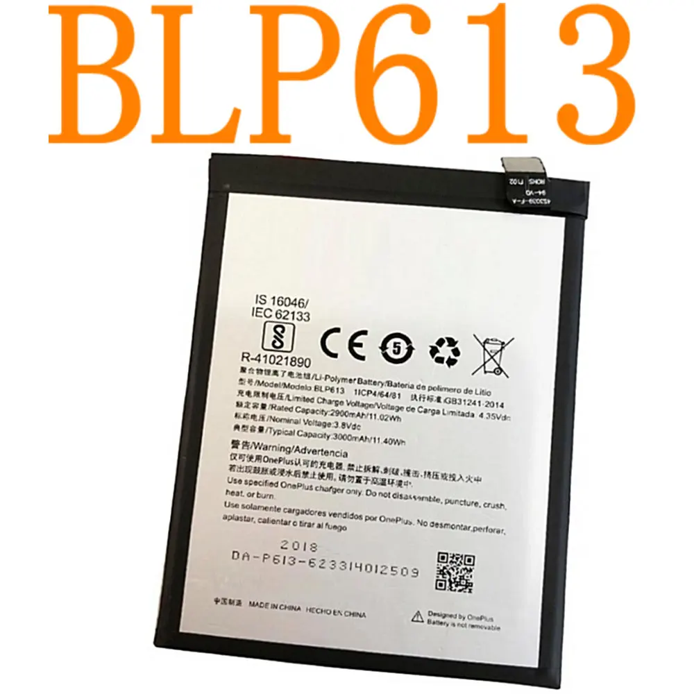BLP613 3000 мАч Высококачественный аккумулятор сменный для OPPO OnePlus 3 One Plus