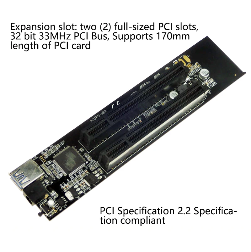 PCI-e x1 до 2 PCI 32 бит адаптер переходная Карта звуковая карта сетевая Видеокарта
