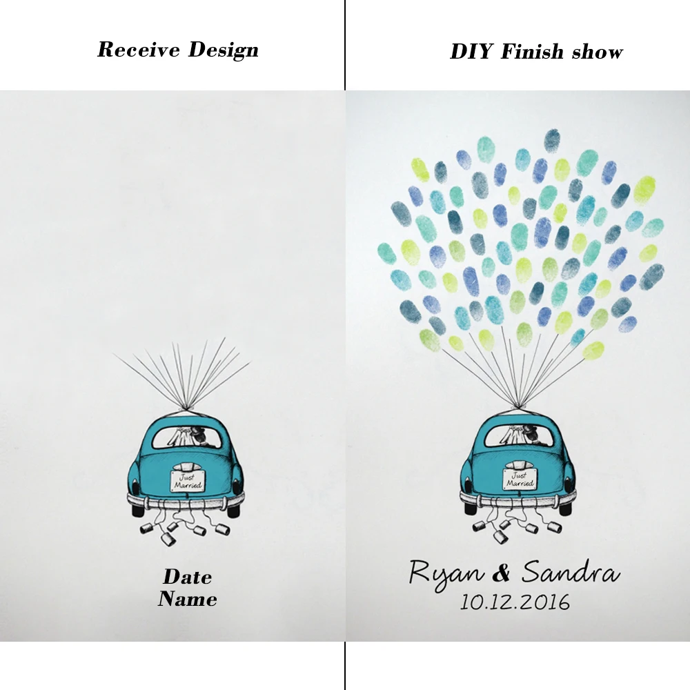 Свадебные подарки для гостей Свадебная Гостевая книга альтернативы синий