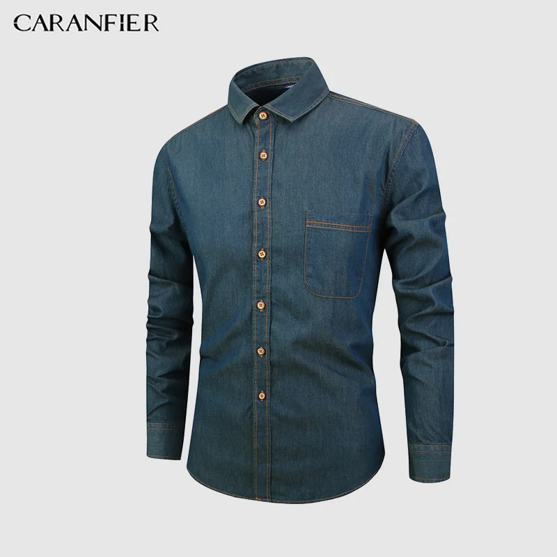 CARANFIER новая весенняя Модная брендовая мужская одежда приталенная Мужская