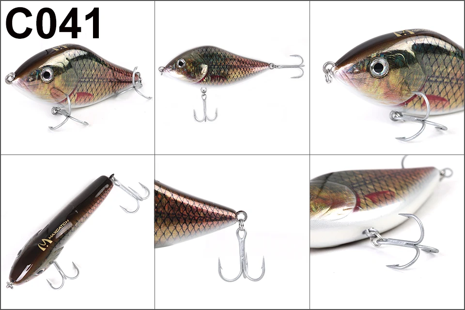 Maximumcatch Jerkbait, приманка для ловли щуки, 47 г, 100 мм, с крюком VMC, рывковая приманка, жесткая приманка для ловли щуки