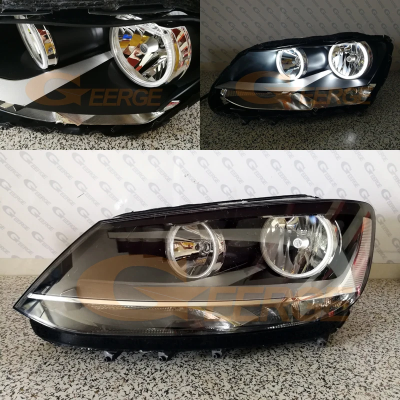 Для Volkswagen VW Sharan MPV Субару Outback 2010 2011 2012 2013 отличное ультра-яркая подсветка с холодным катодом(CCFL) Ангельские глазки комплект Halo Кольцо