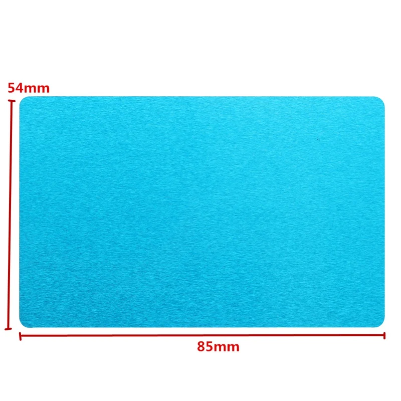 

50Pcs 85x54x0.17MM Colorful aluminum alloy Plate Laser Marking Business Card Blank Metal THIN-Style DIY Craft Supplies