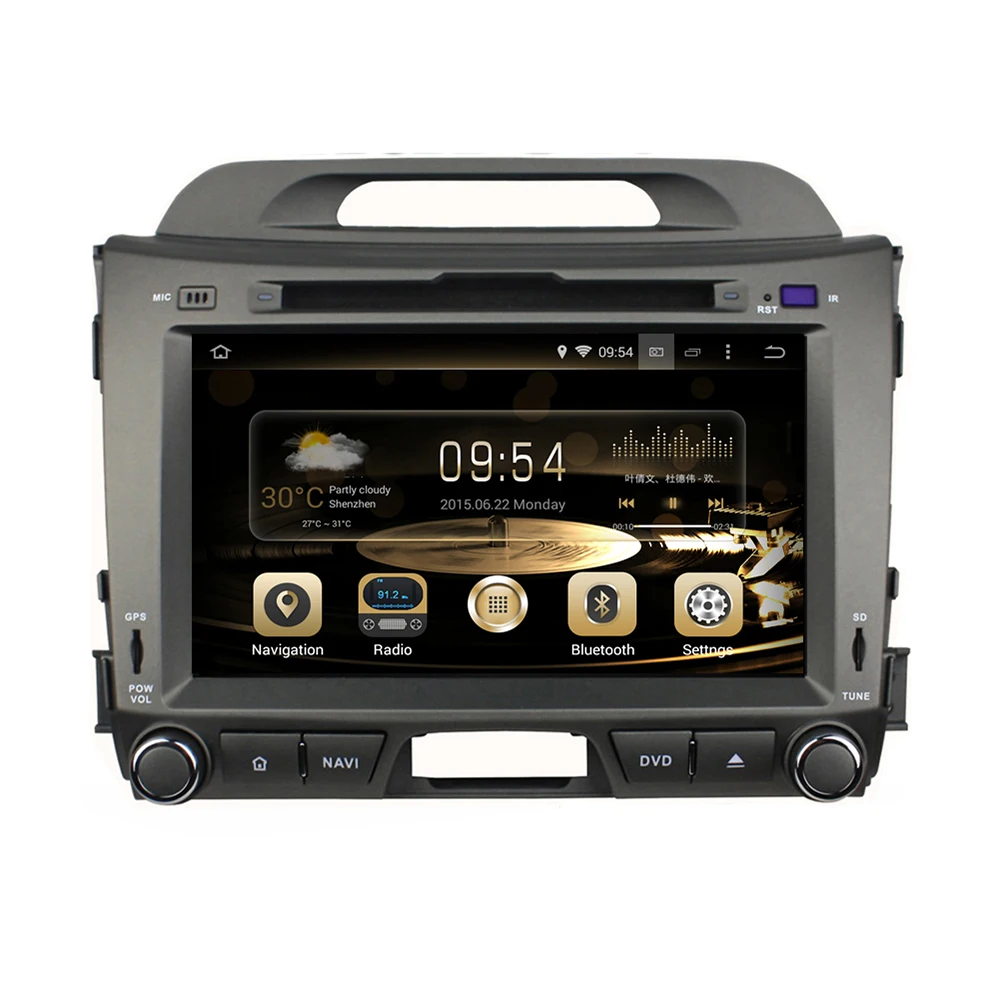 

Topnavi 8'' Quad Core Android 6.0 Car GPS Navigation for KIA Sprotage 2010- Autoradio DVD Multimedia Audio Stereo