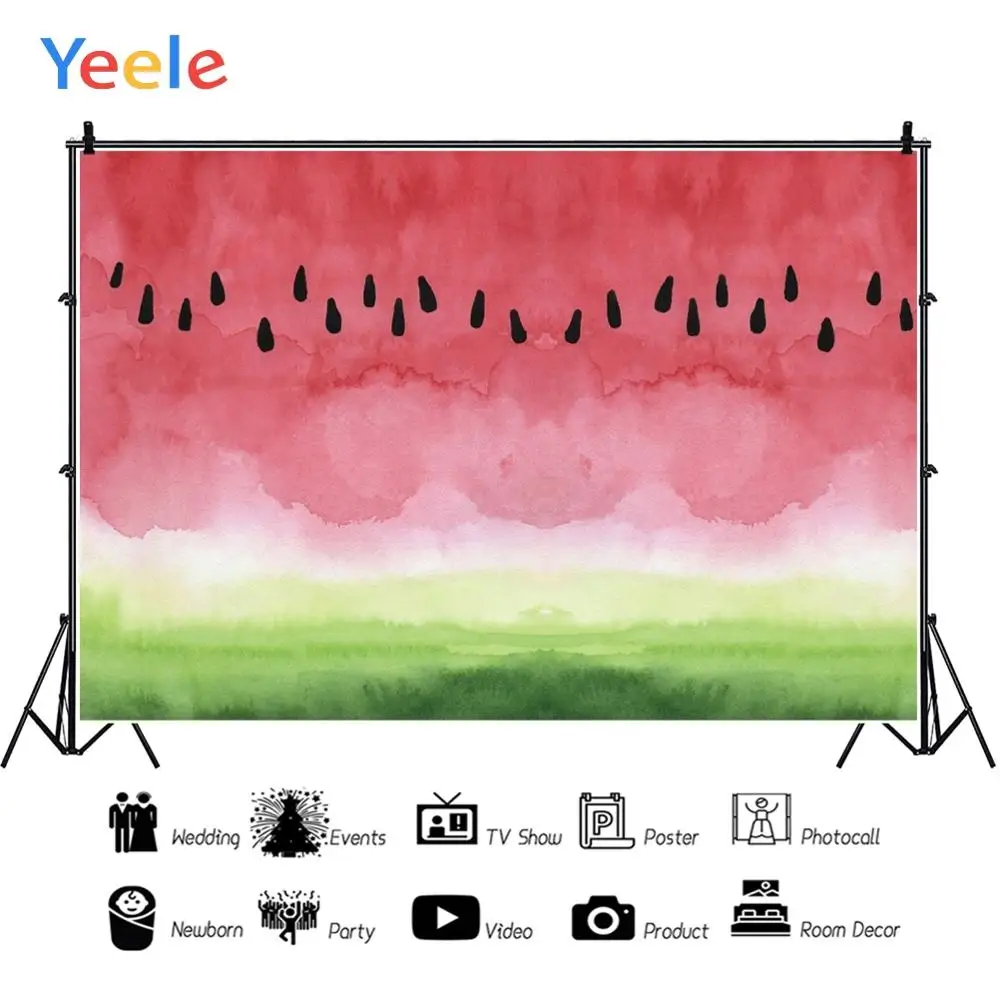 Yeele реальные Арбузные фрукты летние крутые вечерние детские фоны для фотосъемки