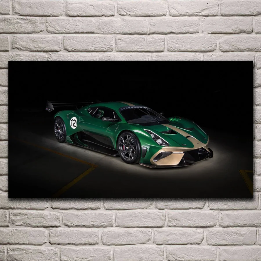 speed machine artwork cool supercar bt 62 racing sports car fabric posters on the wall picture home art living room decoration | Дом и сад
