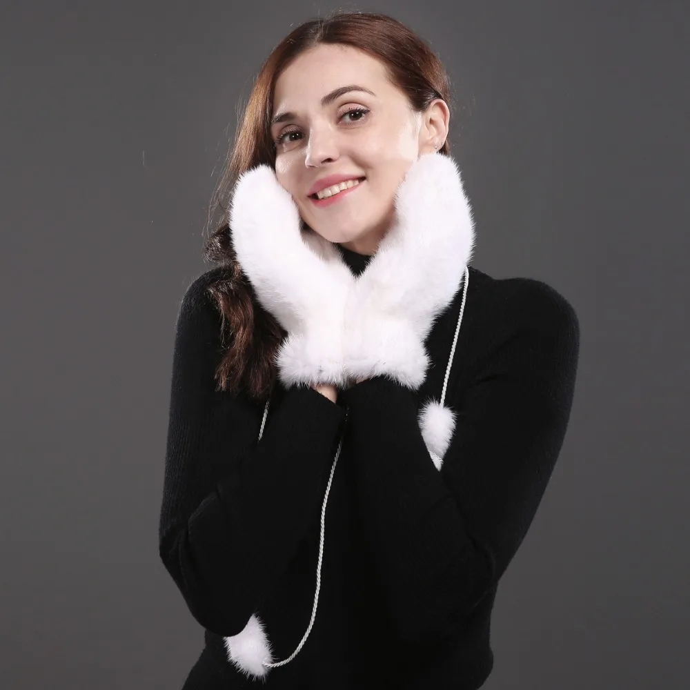 Лидер продаж 2021 перчатки из натурального меха норки хорошие эластичные модные