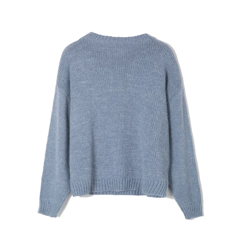 2020 Winter Plain Loose Sweater Women Top Pullover Casual Womens Sueter Mujer Outerwear Korean Woman Clothes RWC185037 | Женская одежда