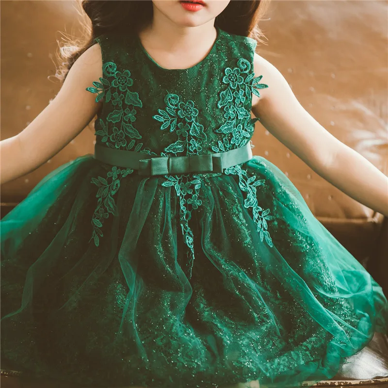 Girls Dresses 2018 New Summer Tutu Dress Kids Elegant Beautiful Mesh Lace Flower Big Ball Gown Vestido GDR392 | Детская одежда и
