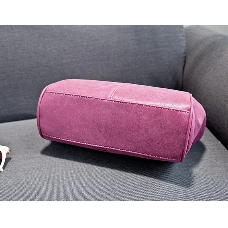 Повседневные винтажные маленький серый цвет нубука Искусственная кожа леди