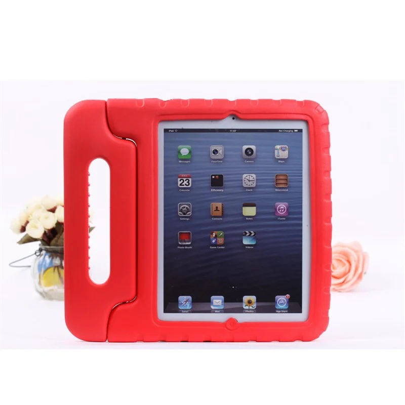 Чехол для Apple iPad 2/3/4 9,7 дюйма EVA чехол для всего тела ударостойкий детская Портативная подставка для iPad 2/3/4 планшет Защитная крышка - Цвет: Красный